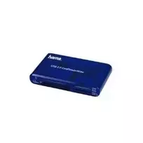 Hama USB kortelių skaitytuvas-rašytuvas 35in1 mėlynas
