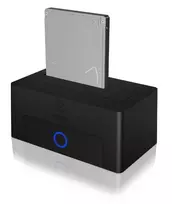 Išorinis dėklas 2.5/3.5 colio HDD/SSD ICY BOX IB-1122-U3, SATA į USB 3.2 Gen1, 5Gbit/s, juodas