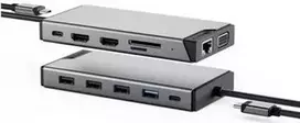 Docking stotelė ALOGIC DUCDDV3V2 12-in-1 Triple Display USB-C su Power Delivery ir daugiafunkciniu ryšiu