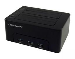 LC Power LC-DOCK-U3-HUB - HDD-Dockingstation mit Netzanzeige, 3-Port-USB-Hub, Ein/Aus-Schalter, Klon-Funktion Schächte: 2 - 2.5 / 3.5 gemeinsam genutz