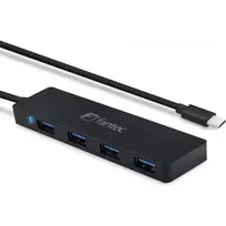 USB šakotuvas FANTEC UMP-4U31-C su 4x USB-A 3.0 prievadais ir USB-C jungtimi