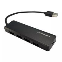 USB šakotuvas LC-Power LC-HUB-U3-4-V2 USB 3.2 Gen 1 Type-A Type-C 5Mbit/s Juodas