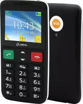 OLYMPIA Comfort Mobilus Telefonas LUX Dideliais Mygtukais 2,4 colių Spalvotas Ekranas SOS Mygtukas Dual-SIM Kamera B Juodas (2229)