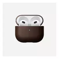 Odinis dėklas AirPods Nomad V3 Rustic Brown – apsauginis odinis dangtelis AirPods įkrovimo dėklui