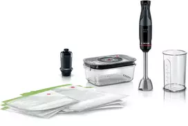 Panardintuvas Bosch Serie 4 MSM4B6V2 — 1000 W, 1,2 L indas, nuimamas velenas, juoda