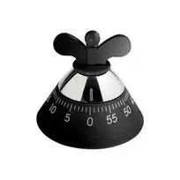 Virtuvinis laikmatis Alessi A09 B juodas 120mm x 120mm x 90mm