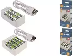 ANSMANN Basic II įkroviklis 2×AA 1300mAh NiMH baterijoms