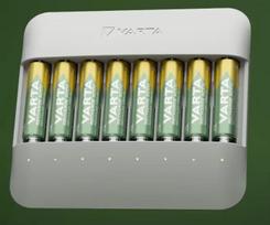 Įkroviklis Varta Eco Charger Multi USB NiMH AA/AAA, 8 baterijų, 2100 mAh, 1 val., pilka