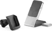 Nešiojama baterija Alogic Matrix+ Wireless 3-in-1 belaidė įkrovimo stotelė MagSafe + ventiliacijos laikiklis, 5000 mAh