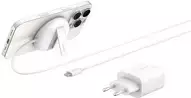 Belaidis magnetinis įkroviklis Belkin WIA011KQWH Qi2 15W sulankstomas su 20W maitinimo adapteriu Baltas