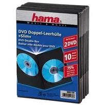 Dėklas DVD Slim Double-Box Hama 51184 Juoda 2 diskai