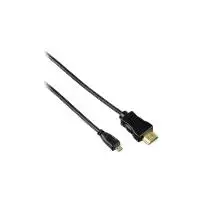Hama HDMI 0,5 m laidas HDMI A tipas (standartinis) – Micro HDMI D tipas, juodas