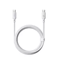 USB Type-C laidas Baseus Silky Series 100W 2 m Baltas