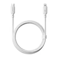 USB Type-C į Lightning krovimo laidas Baseus Silky Series 20W 2m Mėnulio balta