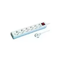 REV 512360555 Apsauginis filtras nuo viršįtampių balta 6 lizdai 250 V 1,4 m