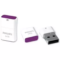 Philips FM64FD85B/00 USB atmintukas 64GB USB Type-A 2.0 violetinė, balta
