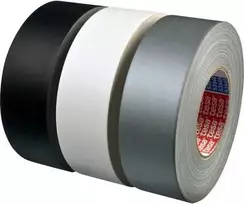 Gaffer juosta Tesa 53949 — 50 m x 50 mm, sidabrinė audinio lipni juosta