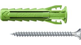 Fischer 567813 kaiščių ir varžtų rinkinys 45 vnt. Žalias
