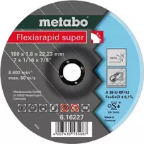 Pjovimo diskas Metabo 616227000 plokščiu centru nerūdijančiam plienui