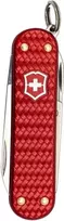 Kišeninis peiliukas Victorinox Classic SD Precious Alox Iconic Red – kompaktiškas daugiafunkcis įrankis raktų pakabukui