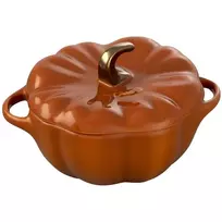 Apvalus ketaus puodas Staub 24 cm, šalavijų žalia, modelis 40505-364-0