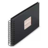 Hama 00009833 nuotraukų albumas juodas 50 lapų 10x15 spiralinis įrišimas