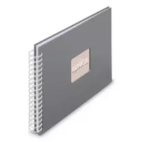Hama 00009837 nuotraukų albumas pilkas 50 lapų 10x15 spiralinis įrišimas