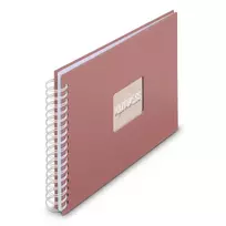 Hama 00009855 nuotraukų albumas Terracotta 50 lapų 10x15 cm spiralinis įrišimas