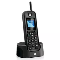 DECT belaidis telefonas Motorola O201 su skambučio identifikavimu, juodas