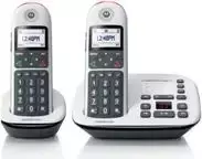 Motorola CD5011 belaidis telefonas su skambučio numerio atpažinimu, juoda/balta