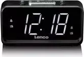 Skaitmeninis žadintuvas Lenco CR-28BK su FM radiju ir USB įkrovimu