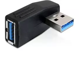 USB 3.0 adapteris – lizdo pasukimas 90° DeLOCK 65341 juodas