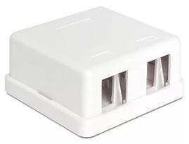 Kištukinė jungiamoji dėžutė DeLOCK 86207 2x Keystone balta