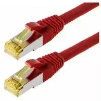 Tinklo kabelis Helos Cat 6a S/FTP 10 m raudonas