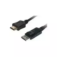 Vaizdo kabelio adapteris Helos 118881 10 m DisplayPort HDMI juodas
