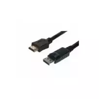 Laido adapteris Helos 118779 5 m DisplayPort HDMI Juoda