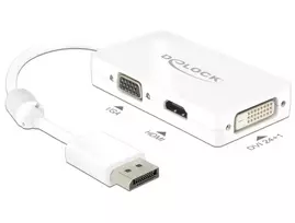 Laidas DeLOCK 0,16 m DisplayPort į VGA HDMI DVI-D adapteris