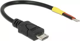 USB kabelis DeLOCK 82697 Micro-USB B 0,1 m juodas