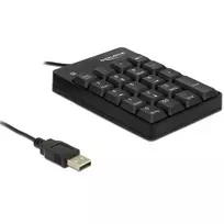 Skaičių klaviatūra DeLOCK 12481 universali USB juoda