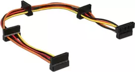Vidinis maitinimo kabelis DeLOCK 60141 0,4 m SATA 15 kontaktų (vyriškas)
