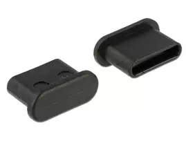 Kištukinės jungties apsauginis dangtelis DeLOCK 64014 USB Type-C juodas 10 vnt.