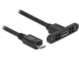 USB laidas DeLOCK 85245 USB 2.0 0,25 m Micro-USB B juodas