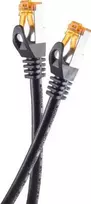 Helos Patch-Cable RJ-45 (M) į RJ-45 (M) - 15 m - SFTP - CAT 6a - lauko, Snagless - Juoda