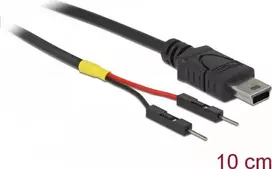 USB laidas DeLOCK 85412 Mini-USB B juodas 0,1 m