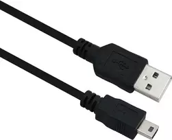 USB laidas Helos 288315 USB 2.0 2 m USB A – Mini-USB B juodas