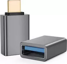 OTG adapteris helos 288362 – USB 3.1 A (moteriška) į USB Type‑C, tamsiai pilkas