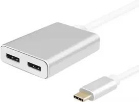 USB-C skirstytuvas helos 288383 — 2× DisplayPort išvestis, USB 3.1 Type-C