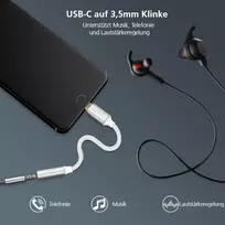 Adapteris helos USB 3.1 Type-C į 3,5 mm, 288381, sidabrinis