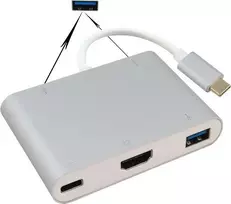helos 288389 Docking stotelė USB 3.1 Type-C su 4K HDMI išvestimi