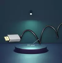 DisplayPort į HDMI laidas Helos 288453, 1,0 m, skaitmeninis vaizdo